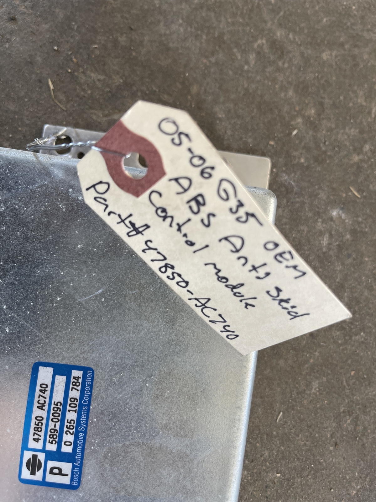 05-06 Infiniti G35 Sedan OEM ABS Anti Skid Control Module 47850AC740