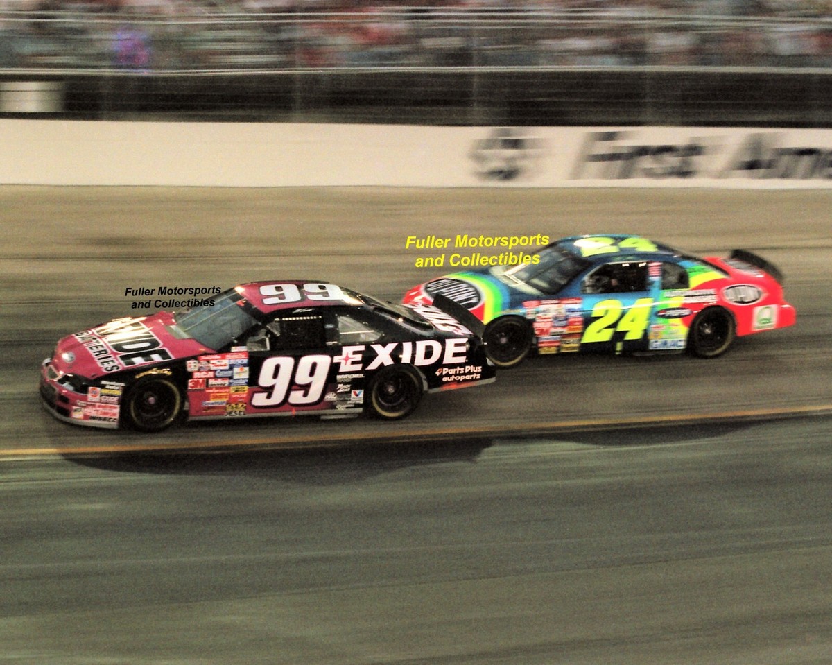 JEFF BURTON #99 vs JEFF GORDON #24 AT BRISTOL 1997 NASCAR WINSTON