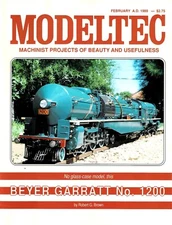 MODELTEC Magazine February 1989 Railroading Machinist Projects