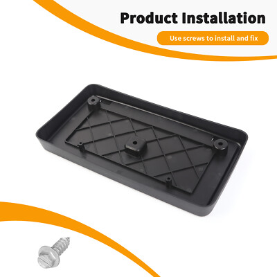 JeCar Front License Plate Bracket For Jeep Grand Cherokee 2004-2011 – Black ABS Mount - View #5