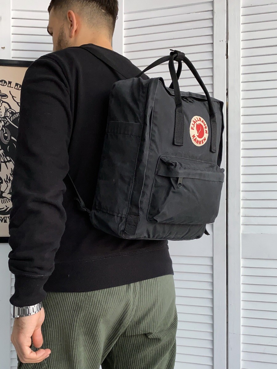 Fjallraven Kanken Backpack Bag Graphite Black G1000 Wax