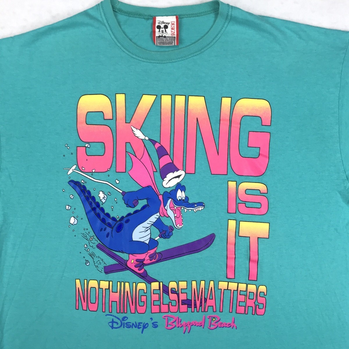 古着 90s USA製 Disney Blizzard Beach 「Ice Gator」 アイス ゲイター キャラクター Tシャツ XL s-l1200.jpg