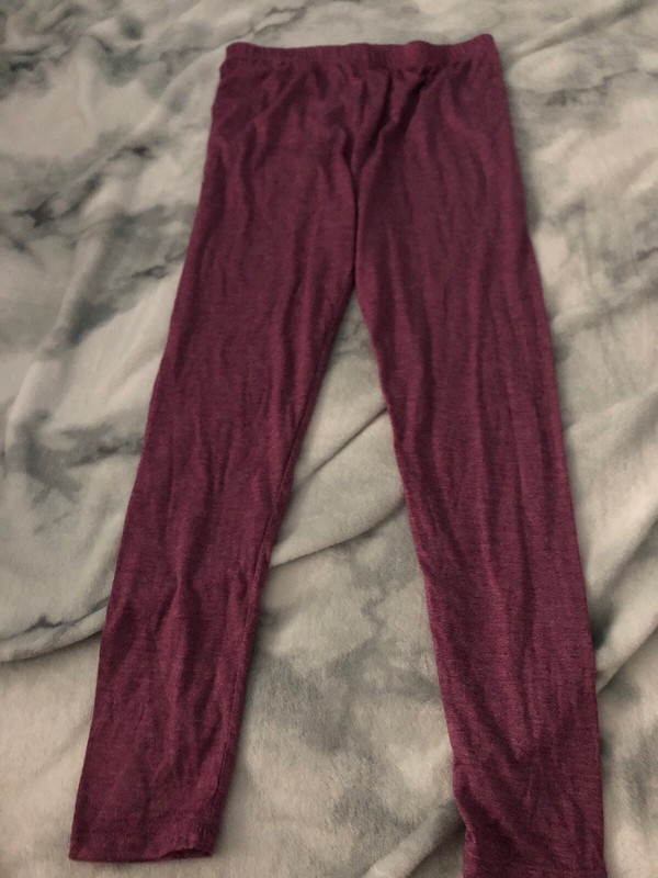Youth 32 Degrees Heat Burgandy Leggings Size L