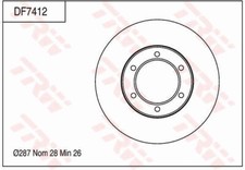 Disque de frein Toyota DYNA