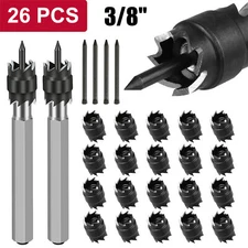 26PC 3/8" Double Sided Spot Weld Cutter Remover Drill Bit Welder Cut Rotary Kit
