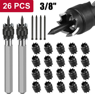 26PC 3/8'' Double Sided Spot Weld Cutter Remover Drill Bit Welder Cut Rotary Kit