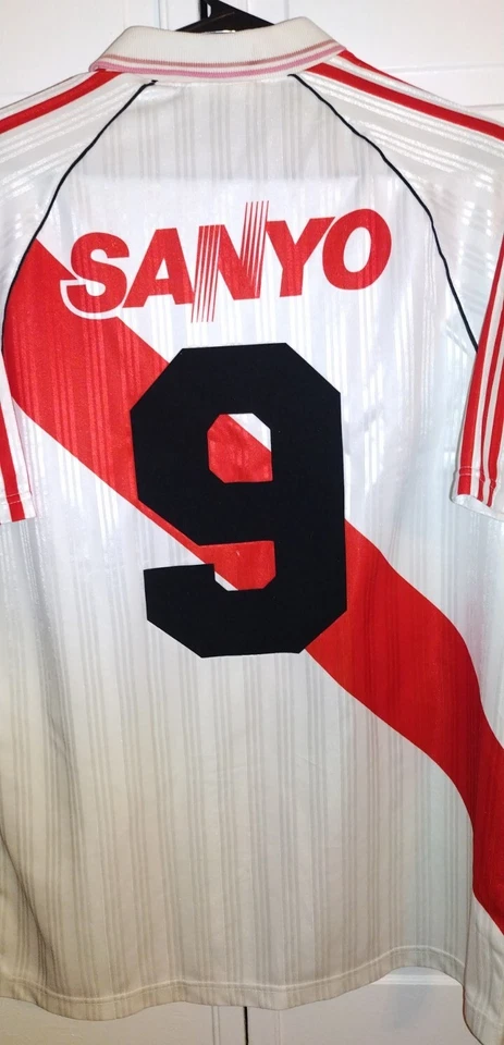 1996 ADIDAS ENZO FRANCESCOLI RIVER ПЛАСТИНА ДЖЕРСИ РУБАШКА БОЛЬШОЙ - Изображение 3 из 4