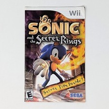 Sonic and the Secret Rings Wii Manual No Game