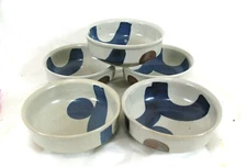 5 Jim Kaneko Iron Mountain Pottery Lookout Mountain 6" Cereal Bowls