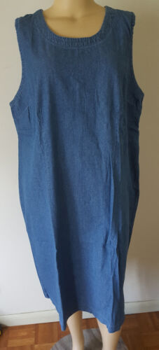Woman Within Denim Jumper 100% Cotton Dress Plus Sizes Choice - Picture 1 of 4