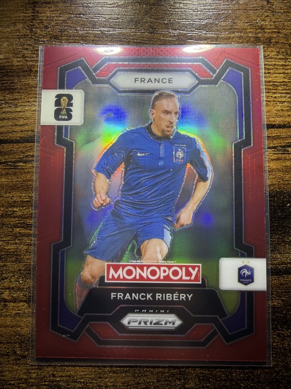 2025-26 Prizm FIFA World Cup #8 Franck Ribery Monopoly Red Prizm