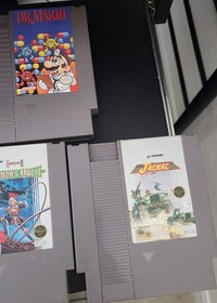 Lot Of 13 Original NES Game Cartridges - Contra, Super Mario, Dr. Mario, Tetris