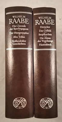 Wilhlm Raabe Gesammelte Werke in zwei Bänden - Romane und Erzählungen [2 Bücher]