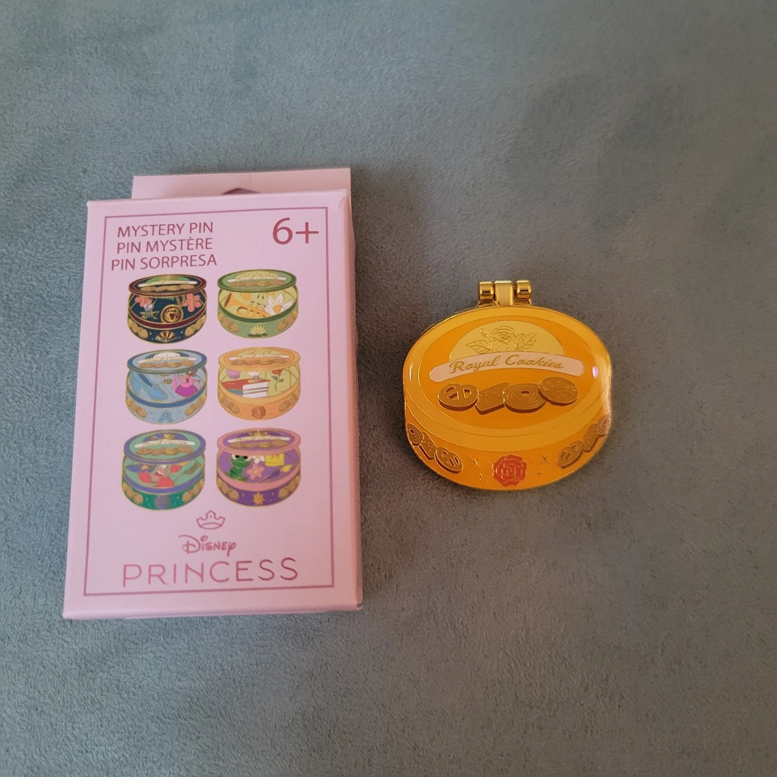 Disney Princess Royal Cookie Tin Belle Mystery Pin Boxlunch Exclusive