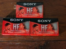 Sony HF 90 Minute Blank Audio Cassette Tapes 3x High Fidelity Free shipping 