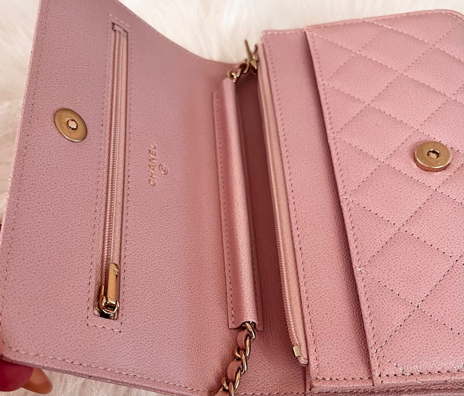 Chanel 22B Pink WOC Wallet on Chain Bag NWT 💗 thumbnail 9
