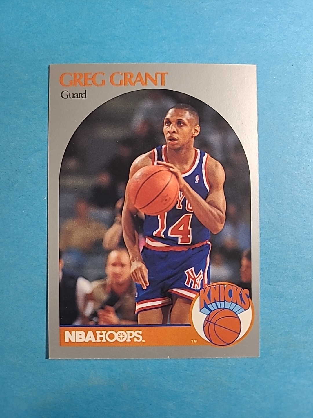 Greg Grant 1990-91 NBA Hoops Basketball Card # 421 J4635