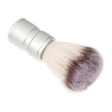Metal Handle Shaving Brush Mens Nylon Bristles For Beard And Face Cleaning Tool