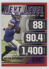 2021 Score Next Level Stats Red Justin Jefferson #NL23 0j8f