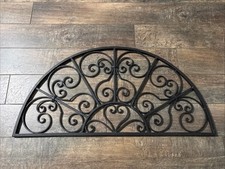Vtg Weathered Wrought Iron Window Wall Door A...