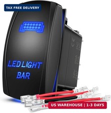 Nilight - 90001B LED Light Bar Rocker Switch 5Pin Laser On/Off LED Light 20A/12V