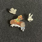 DISNEY PIN LOT ATTRACTION SPLASH MOUNTAIN RARE BRER FOX LOG BRER RABBIT MINI PIN — photo 1