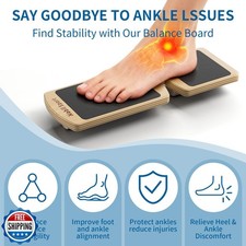 Ankle Balance Board Foot Strengthener Trainer, Single Leg Balance Board and A...