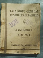 FORD 1928 à 1934 - Catalogue général des pièces détachées - 4 et 8 cylindres