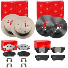 TRW BREMSSCHEIBEN + BELÄGE VORNE + HINTEN passend für HYUNDAI GETZ TB  2002-2009