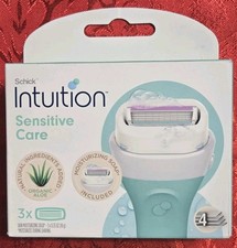 Schick Intuition Sensitive Care With Aloe  Vitamin E 3 Cartridges New Sealed