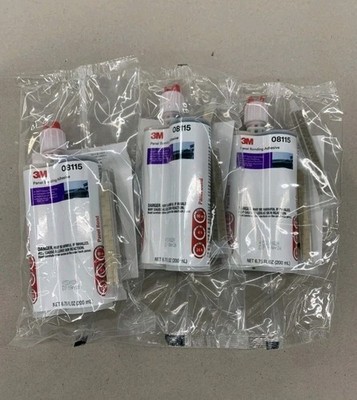 (3 Pack) 3M 08115 Metal Panel Bonding Adhesive, 200 ml, Fresh 8115