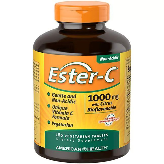 American Health Ester-C с цитрусовыми биофлавоноидами 1000 мг 180 растительных таблеток 7090₽