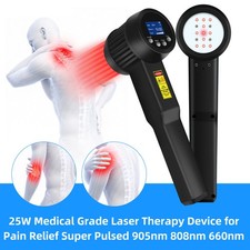 Handheld 25W Cold Laser Therapy Device for Wound Healing 660nm 808nm 905nm