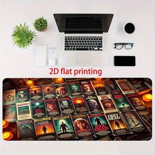40 90cm1pc Horror Movie Collection Gaming Mouse Pad - Large Desk Mat with Vintag