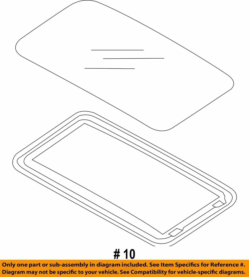 (LOCAL PICKUP ONLY) Roof Glass Fits 15-21 WRX 2996577 Foto 4 de 4