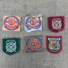 6 X VINTAGE LIFE SAVING SOCIETY & AMATEUR SWIMMING ASSOCIATION CLOTH BADGE PATCH