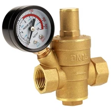 RV Water Pressure Regulator Water Pressure Gauge Water Pressure Regulator, Ad...
