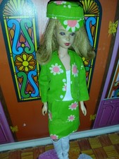 Francie #1945 Skippers Hearts 'n Flowers Juego de Vestido 4 piezas MOD San Patricio Verde