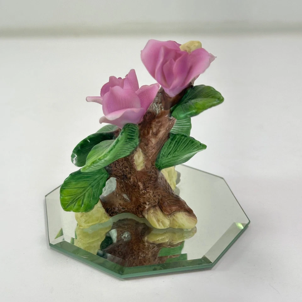 Estatuilla escultura de rama de árbol flor púrpura Cosmos 1999 Reflections in Bloom Foto 3 de 4