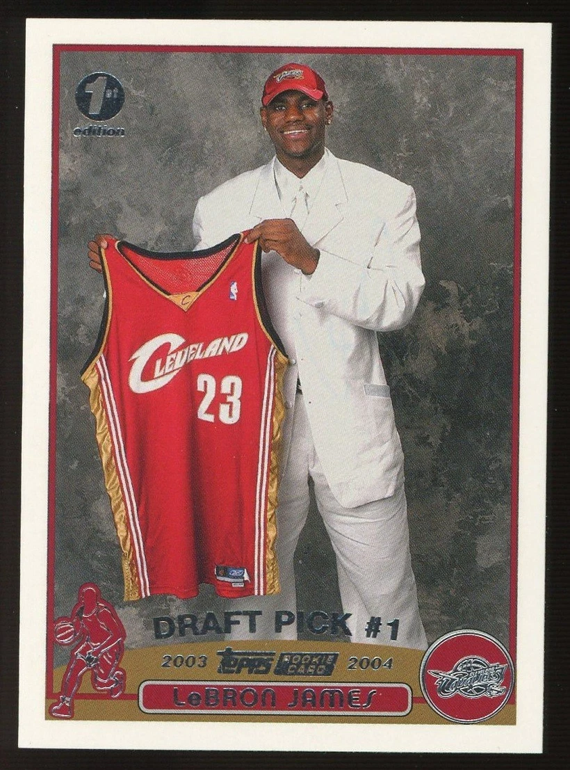 Topps LeBron James Basketball Rookie Sports Trading Cards for sale