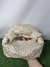 vibtage cloth couch tissue box cover strawberry pattern