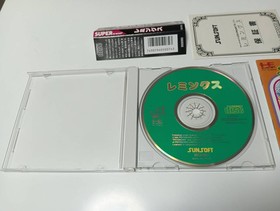 LEMMINGS PC Engine SCD SUPER CD-ROM Japan Import Free shipping FedEx DHL Tested
