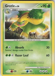 Pokemon TCG Grotle 49/127 Platinum Uncommon card Normal