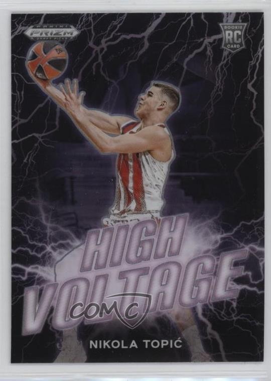 2024-25 Panini Prizm Draft Picks High Voltage Nikola Topic #5 1js1