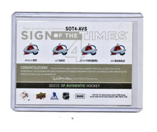 Upper Deck Joe Sakic Ice Hockey Autographed Sports Trading Card