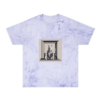 Unisex Color Blast T-Shirt | leader_wolf_in_bus_stop | Draft ID: 20250914-204512