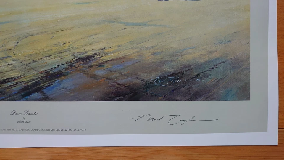 Robert Taylor Air Combat Paintings - Dawn Scramble (202) - Image 2 of 3