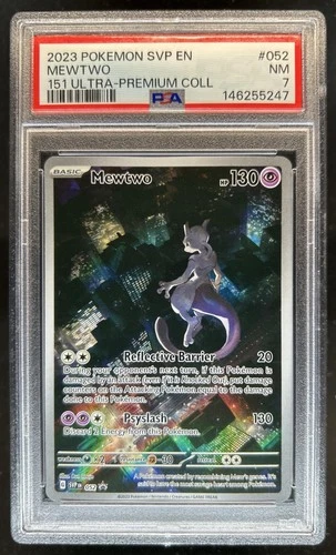 2023 Pokemon SVP Mewtwo 151 Ultra #052 PSA 7