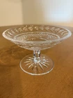 VINTAGE WATERFORD CRYSTAL COMPOTE DISH GLANDORE FOOTED BOWL CANDY NUT IRELAND