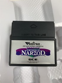 Fortress of Narzod Vectrex GCE 1982 - 100% COMPLETE CIB Box Manual Overlay Tray